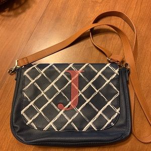 ThirtyOne Studio Bag Purse “J” Removable Flap and Straps